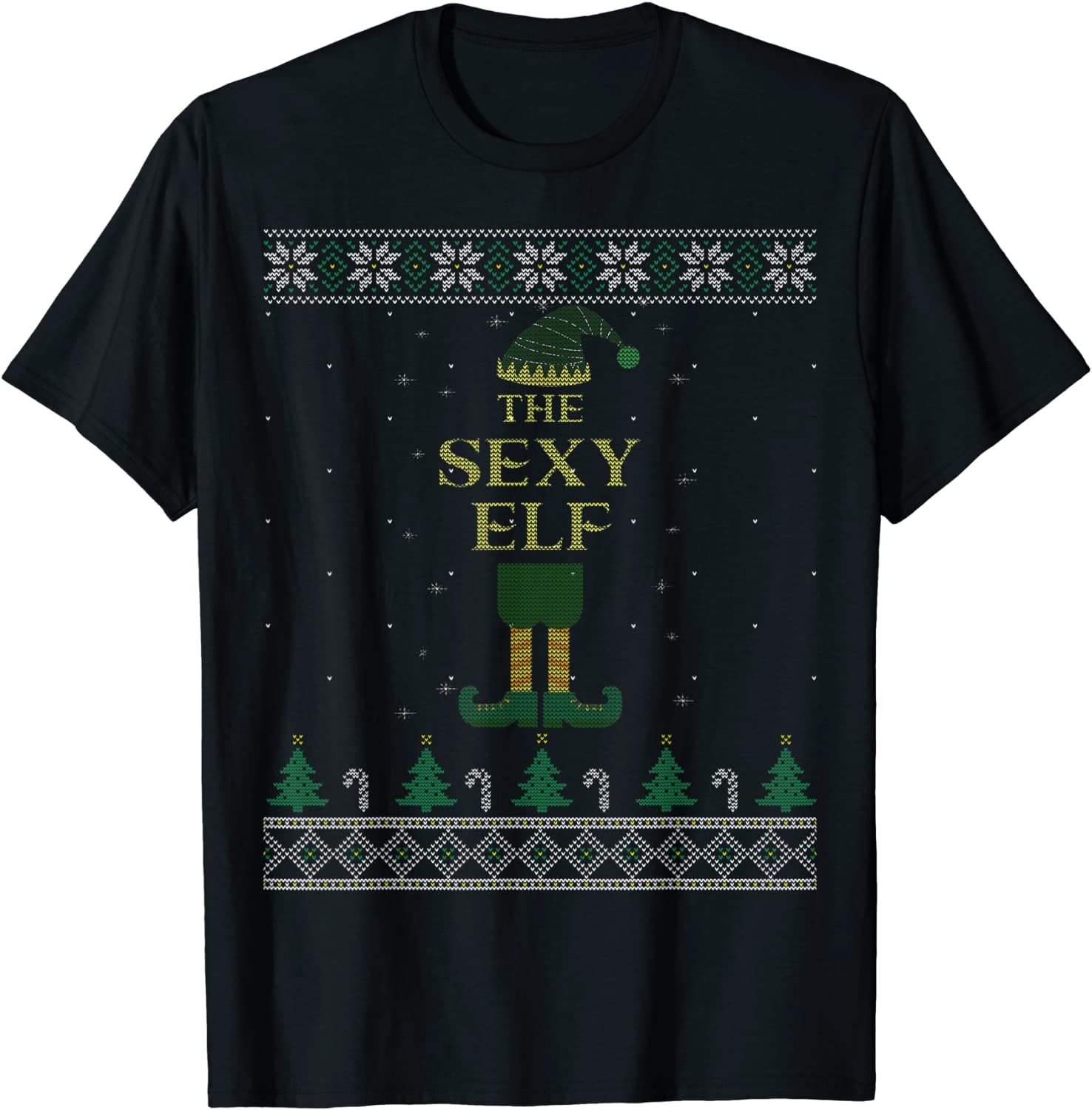 Price:$16.99 Sexy Elf Matching Family Ugly Christmas Sweater T-Shirt : Clothing, Shoes & Jewelry