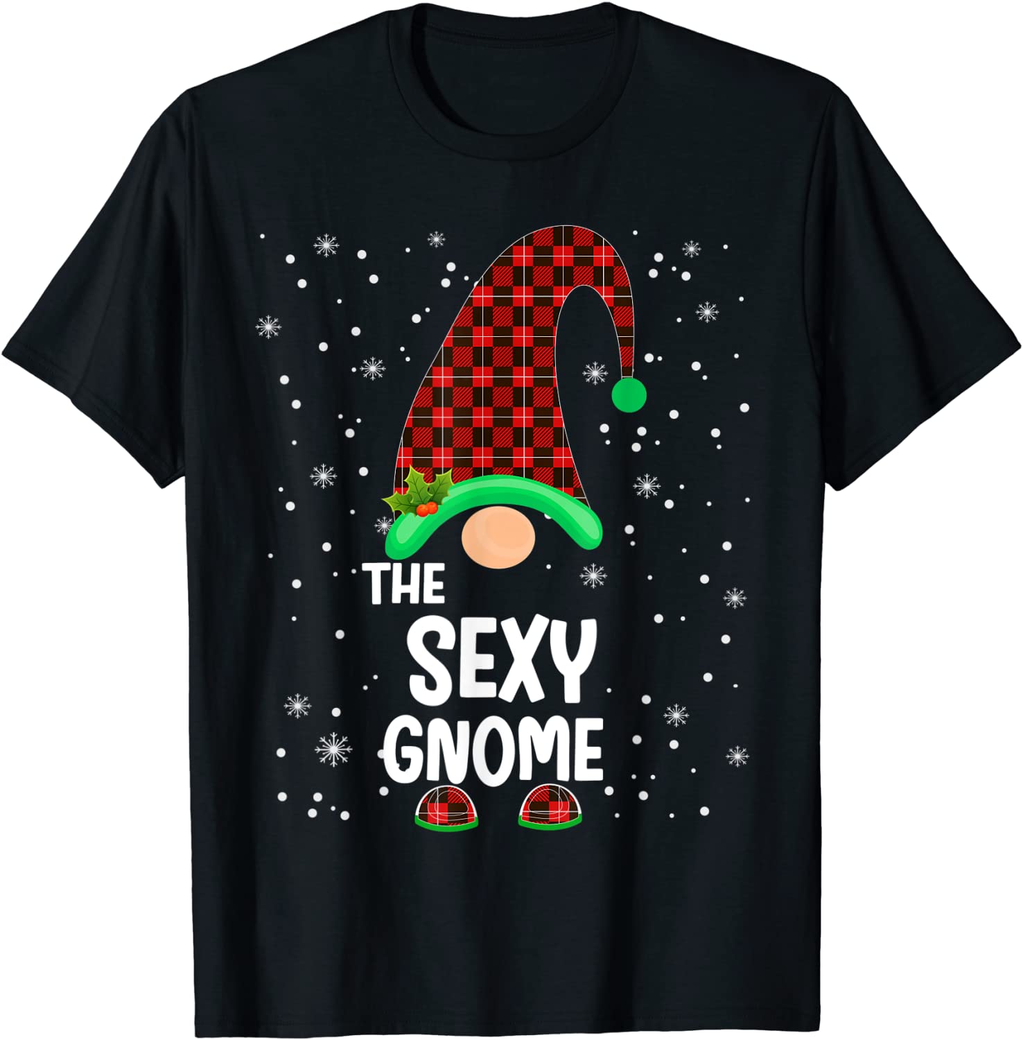 Price:$14.99 Gnome Buffalo Plaid Matching Family Christmas Pajama T-Shirt : Clothing, Shoes & Jewelry