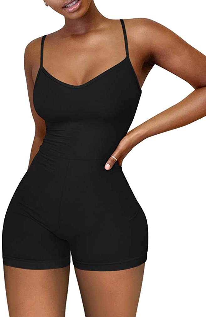 Price:$9.99 Women's Sexy Sleeveless Spaghetti Strap Party Club Short Rompers Jumpsuit : Clothing, Shoes & Jewelry