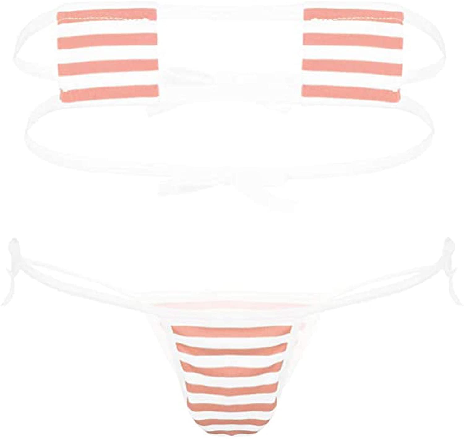 Price:$13.99 Womens Sexy Anime Cosplay Lingerie Lolita Cute Micro Bikini Set Kawaii Bra and Panty (Square Stripe Pink): Clothing, Shoes & Jewelry