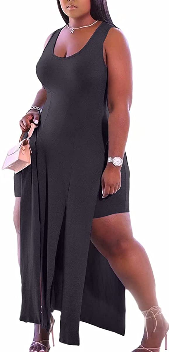 Price:$29.99 Summer Outfit Two Piece Tank Double Sided Oversized T Shirts Short Lounge Sets Tracksuits at Amazon Women’s Clothing store