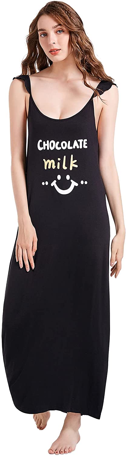 Price:$15.99 Nightgowns Sleeveless Sleepwear Soft Tank Sleep Dress Comfy Nightshirt Lounge Night Wear for Women at Amazon Women’s Clothing store