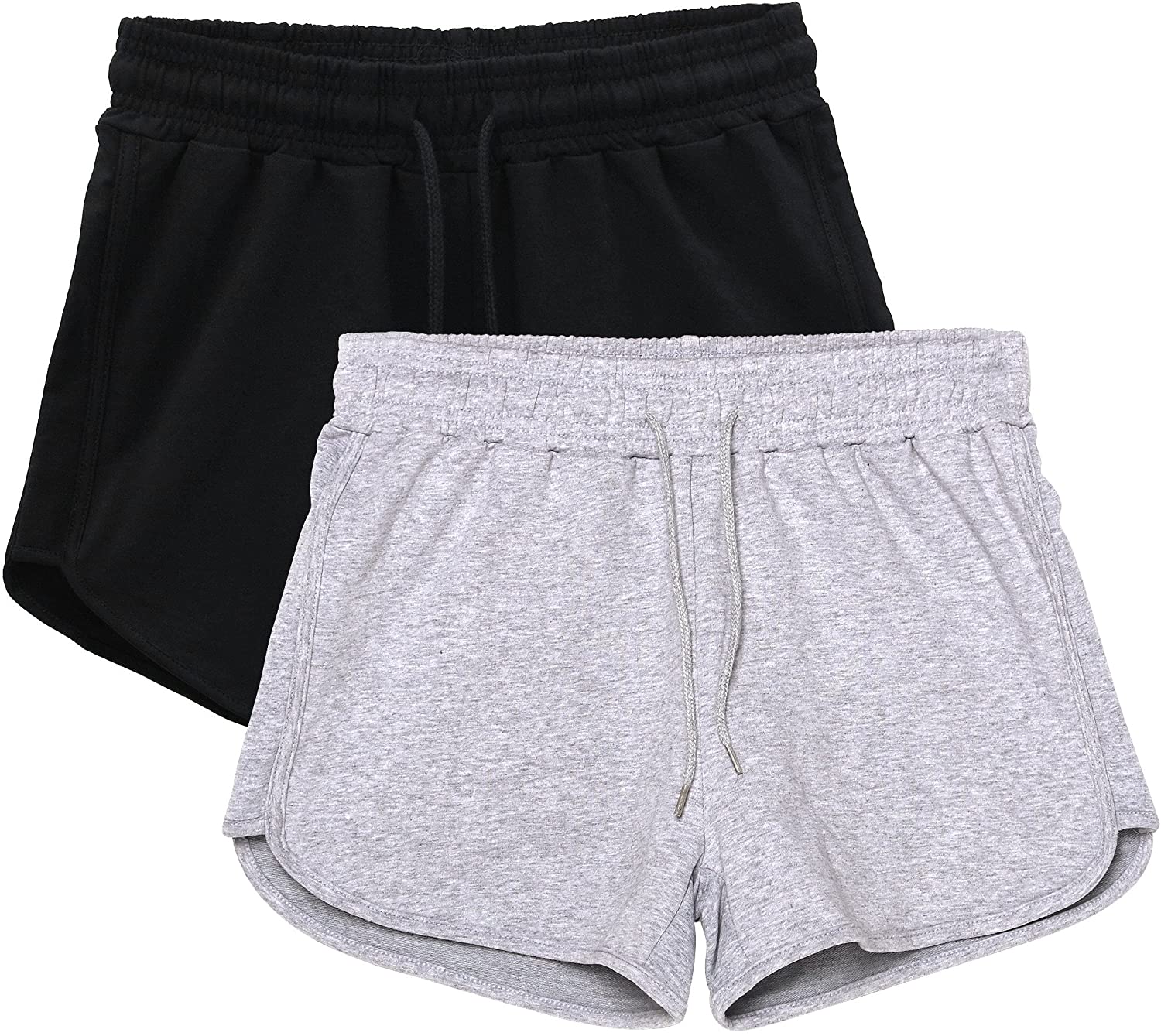 Price:$25.99 2 Pack Cotton Yoga Short Women Summer Casual Running Gym Sports Waistband Shorts at Amazon Women’s Clothing store