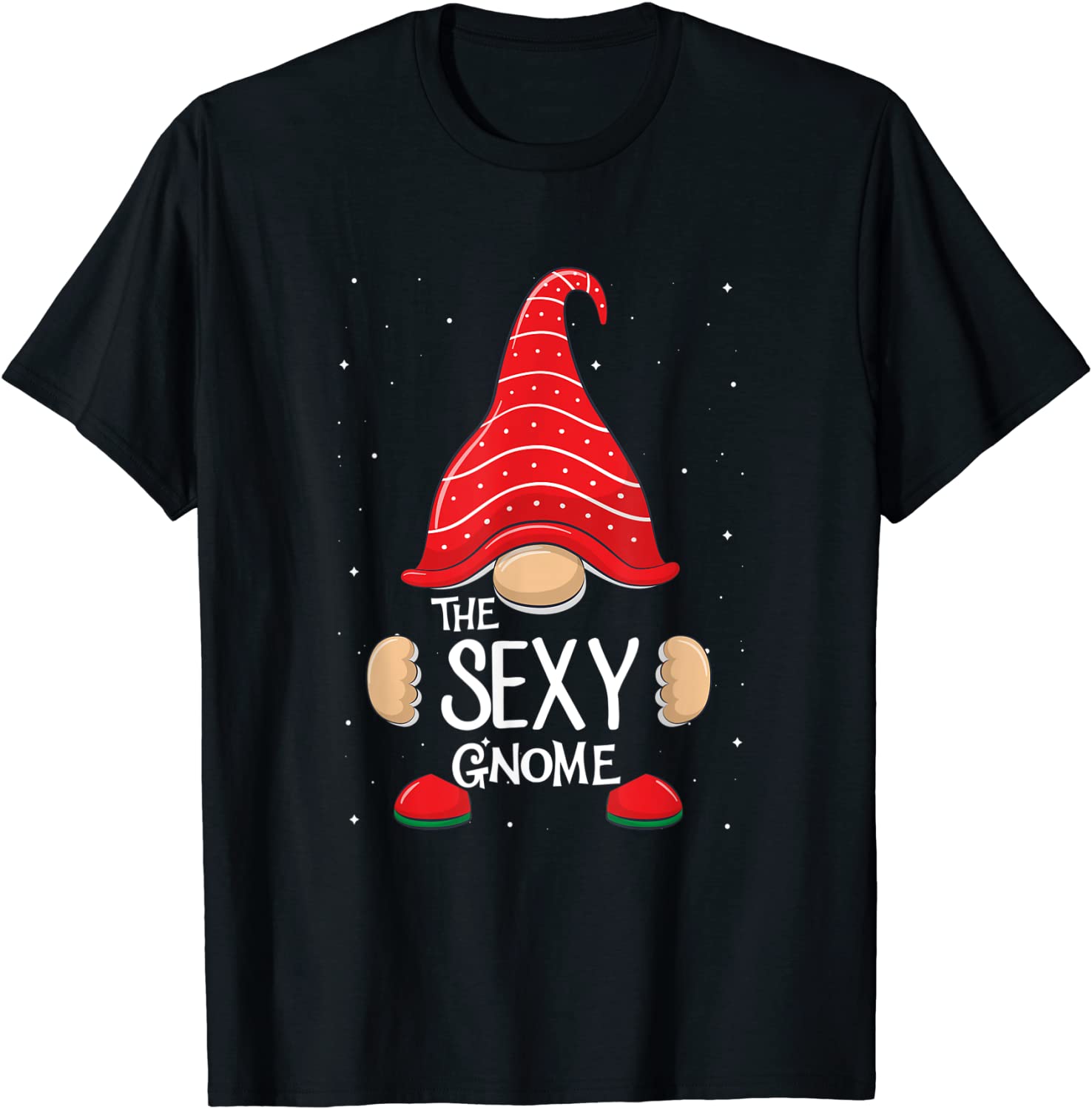 Price:$13.95 Gnome Funny Matching Family Christmas Party Pajama T-Shirt : Clothing, Shoes & Jewelry