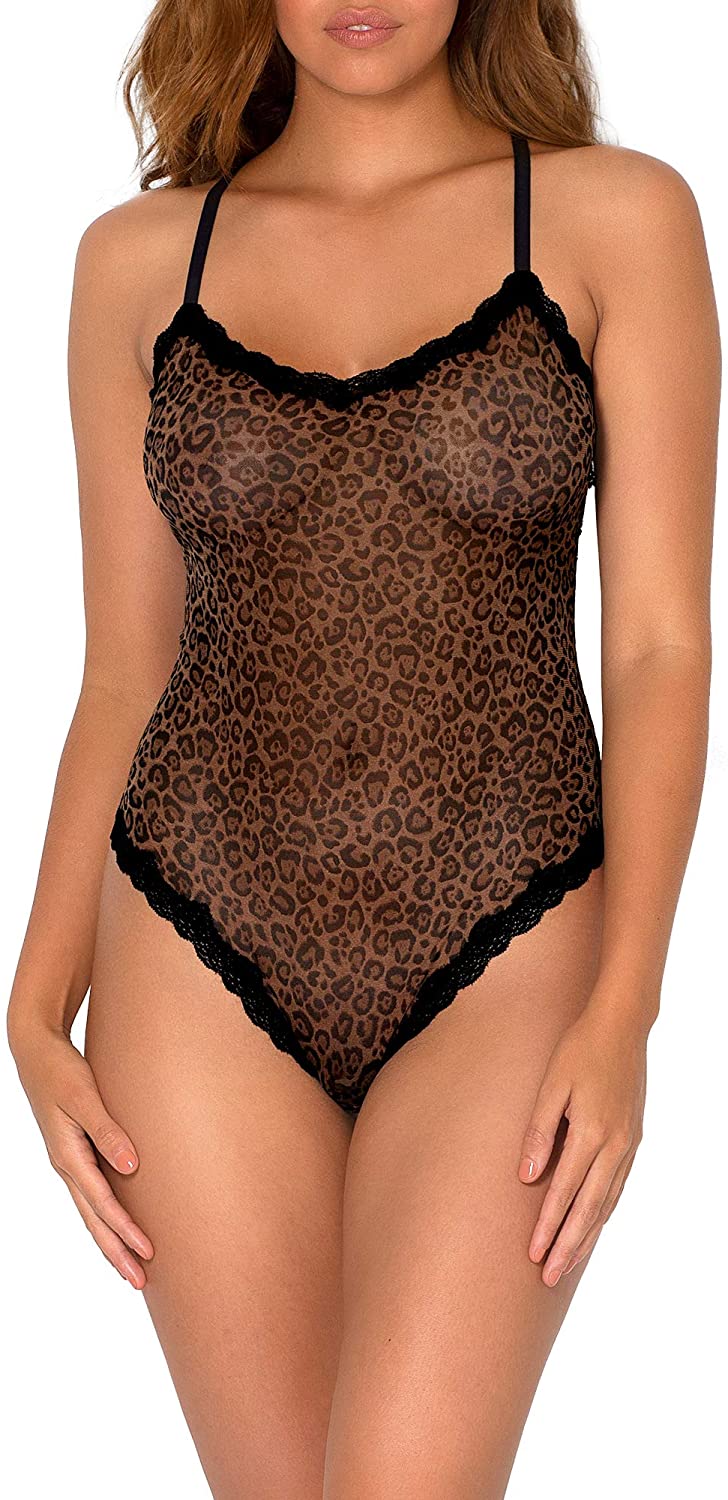 Price:$16.00 & Sexy womens Sheer Lace & Mesh Bodysuit at Amazon Women’s Clothing store