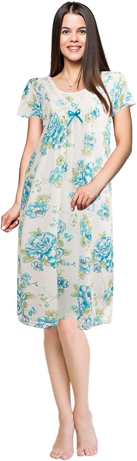 Price:$9.97 Nightgown Sleepwear for - Nightgowns For Soft Pajama Dress at Amazon Women’s Clothing store