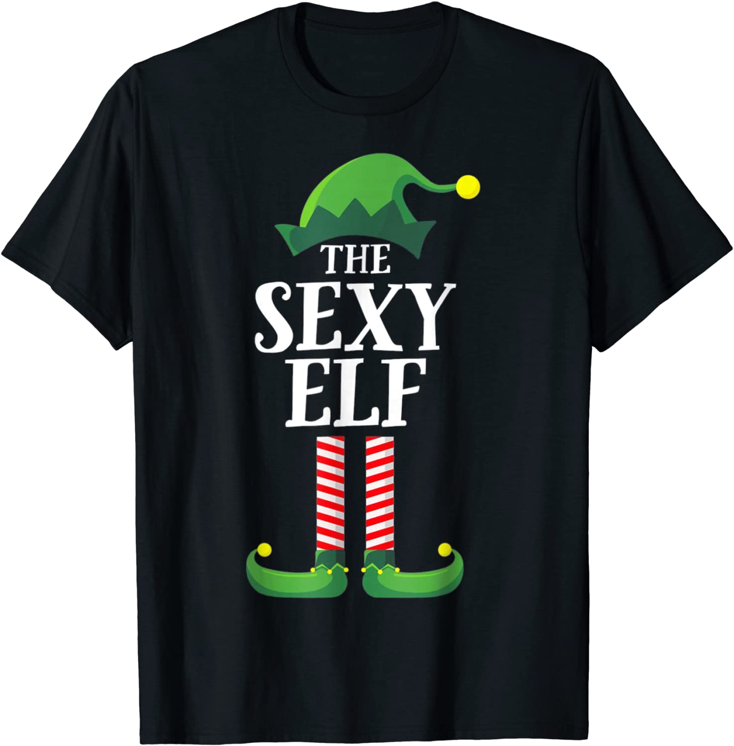 Price:$17.99 Family Group Christmas The Sexy Elf T-Shirt : Clothing, Shoes & Jewelry