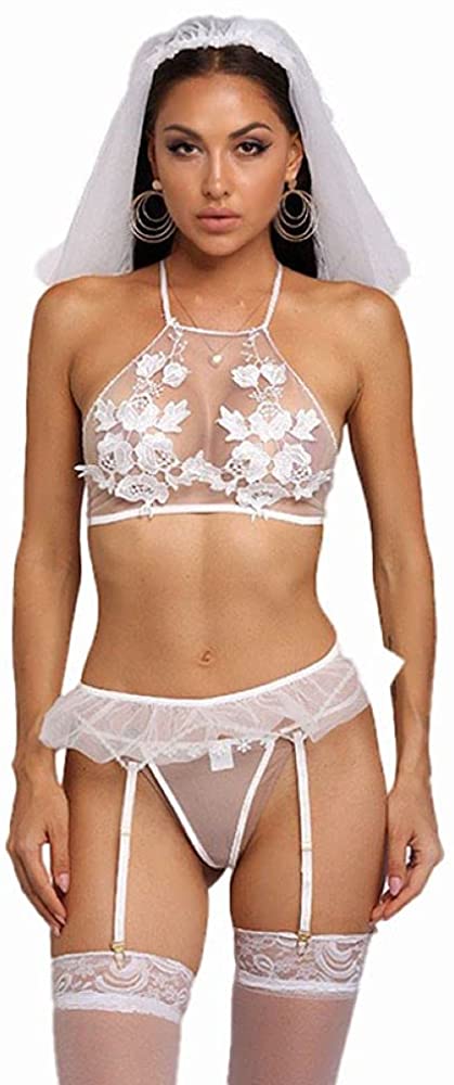 Price:$16.99 Women's Transparent Pajamas Lace Cheongsam Uniform Suit Underwear Set cosplay Maid Nurse Lingerie Anime Babydoll (Bride Babydoll) One Size : Clothing, Shoes & Jewelry