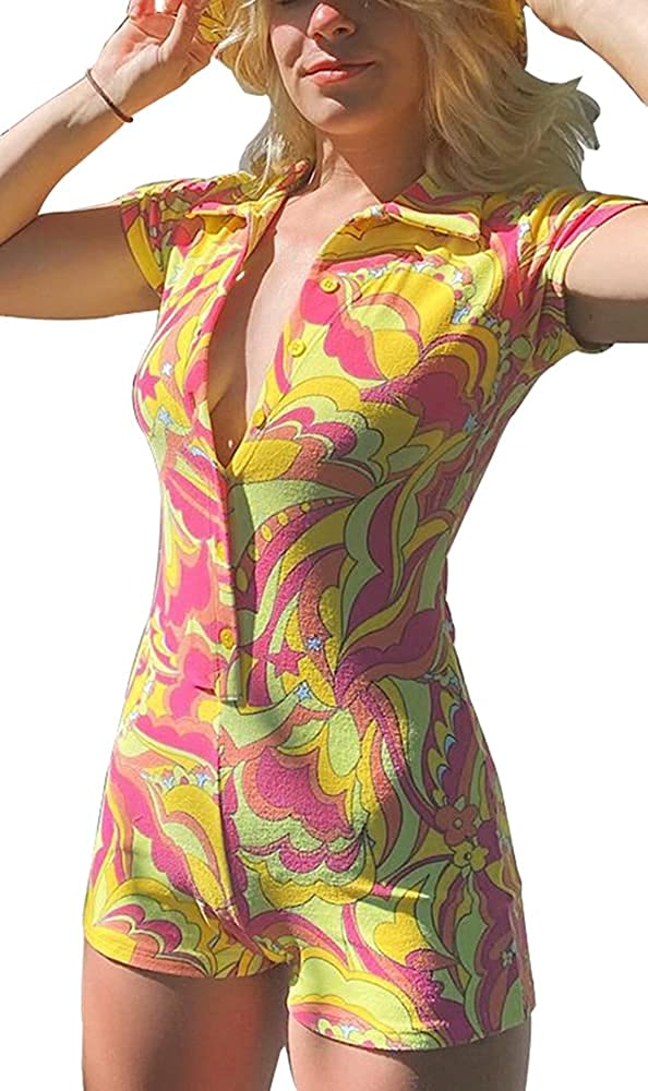 Price:$13.90 Y2K Fashion Rompers and Jumpsuits Short Sleeve E Girl Aesthetic Clothing : Clothing, Shoes & Jewelry