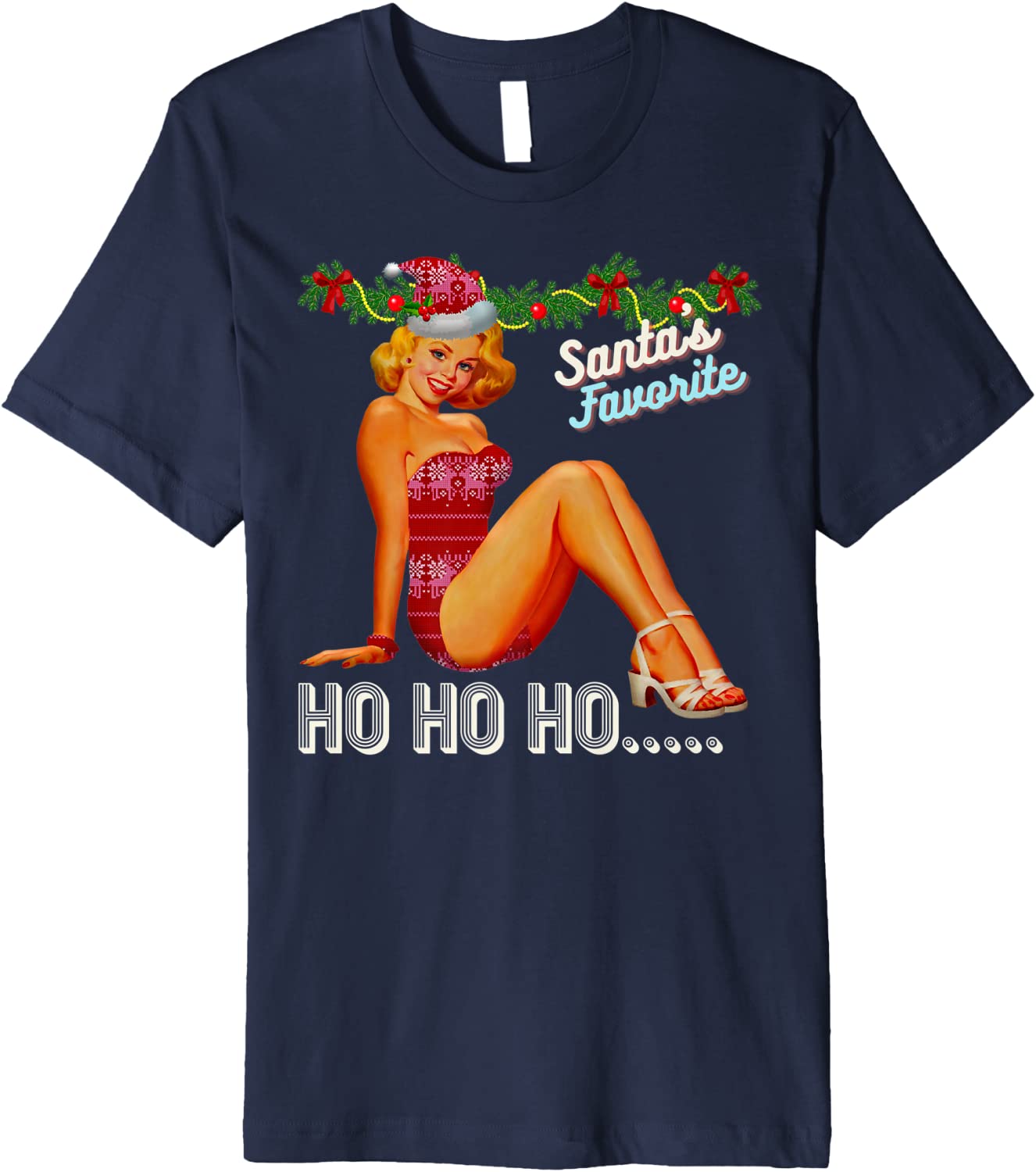 Price:$22.99 Nice Naughty Dirty Joke Meme Retro Premium T-Shirt : Clothing, Shoes & Jewelry