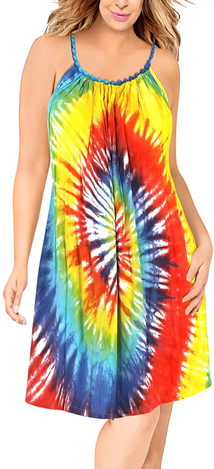 Price:$15.99 LEEWomen's Loose Tanks Spaghetti Strap Sundresses at Amazon Women’s Clothing store