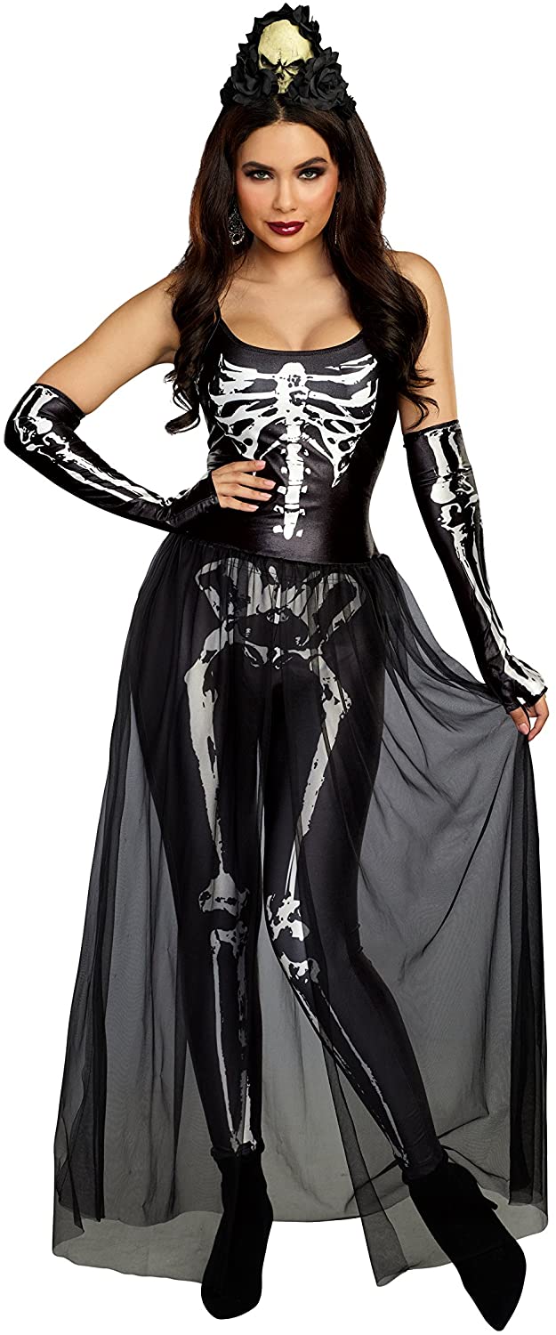 Price:$41.94 Women's Sexy Bare Bones Babe Skeleton: Clothing, Shoes & Jewelry