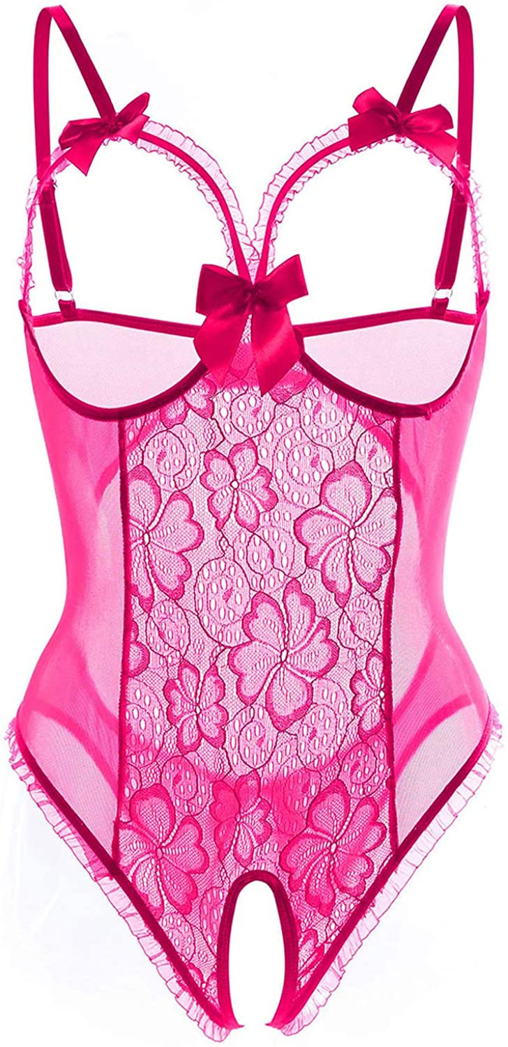 Price:$13.99 Sexy Teddy Lingerie One Piece Lace Babydoll Bodysuit Nightie Plus Size S-3XL at Amazon Women’s Clothing store
