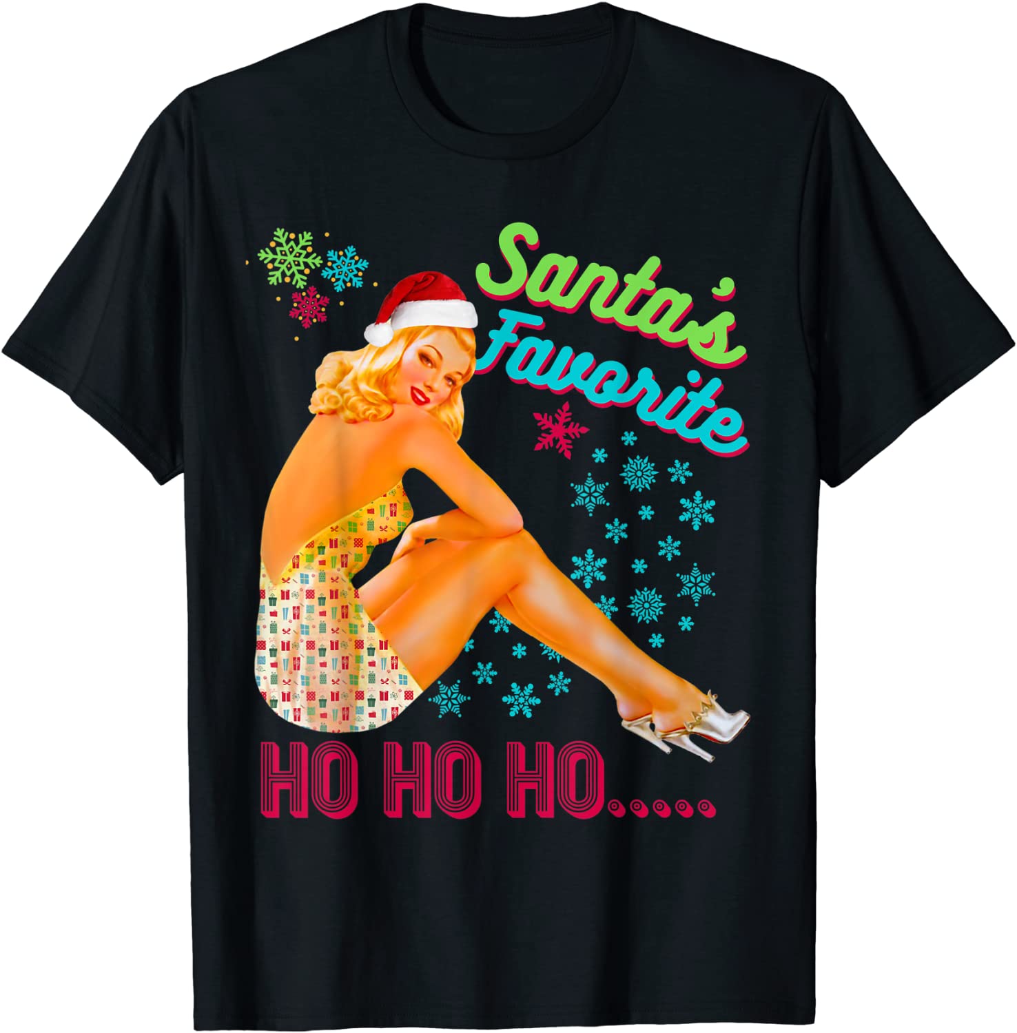 Price:$19.99 Santa's-Favorite-Ho Naughty Dirty Joke Vintage T-Shirt : Clothing, Shoes & Jewelry