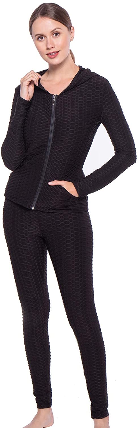 Price:$24.98 Womens 3 Piece Tracksuits Outfits Sweatsuits Workout Set Hoodie Jogger Activewear at Amazon Women’s Clothing store