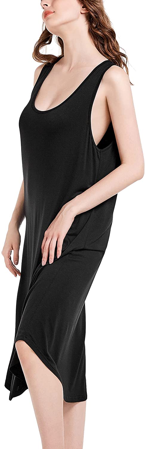 Price:$15.99 Nightgowns Sleeveless Sleepwear Soft Tank Sleep Dress Comfy Nightshirt Lounge Night Wear for Women at Amazon Women’s Clothing store