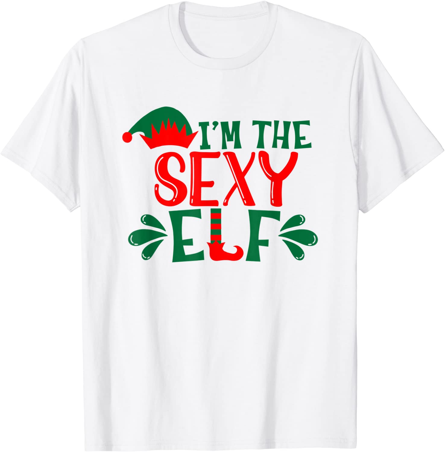 Price:$16.88 The Sexy Elf T-Shirt Matching Christmas Costume T-Shirt : Clothing, Shoes & Jewelry