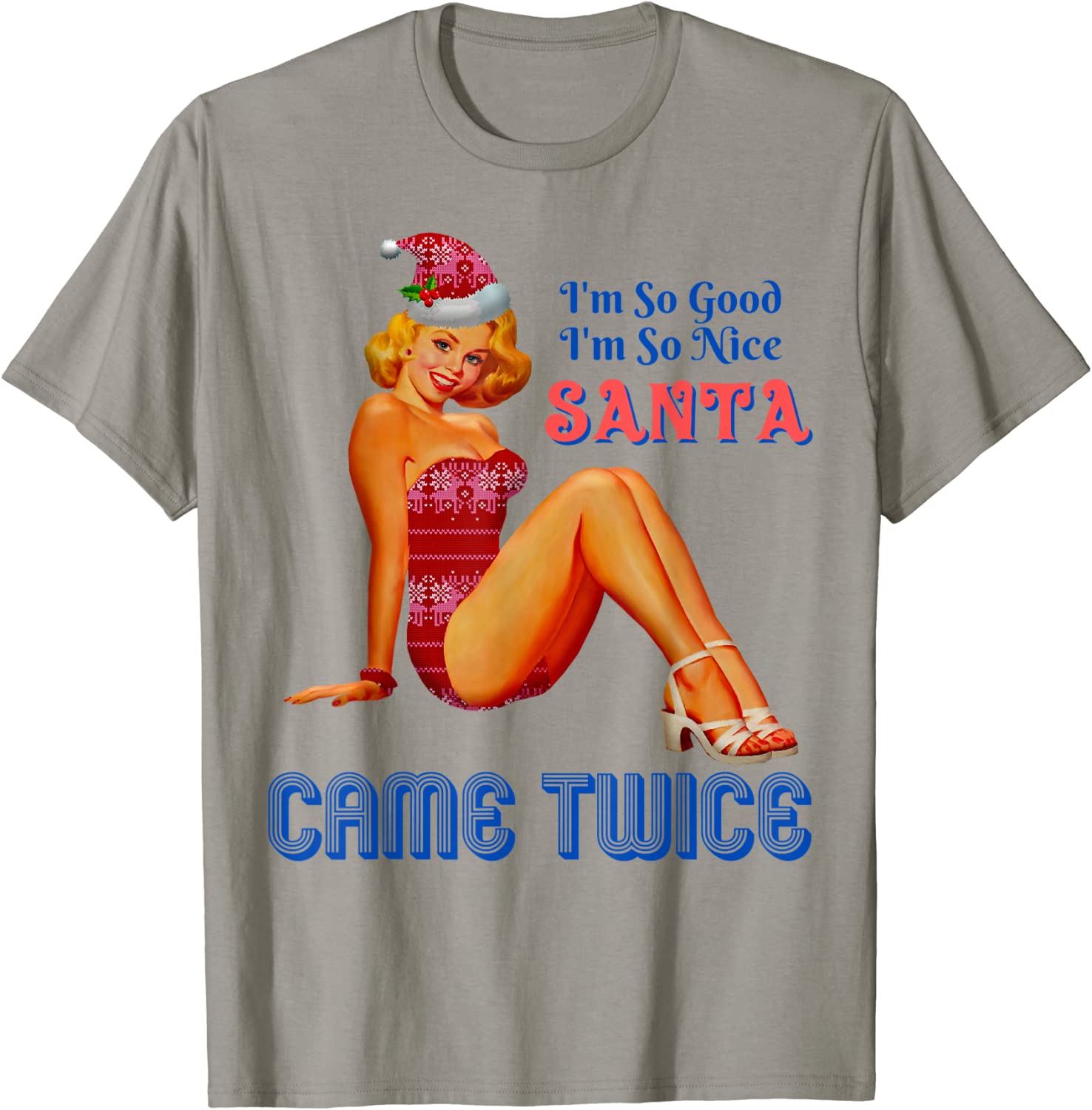 Price:$19.99 Naughty is the New Nice Adult Joke Meme Retro Vintage T-Shirt : Clothing, Shoes & Jewelry