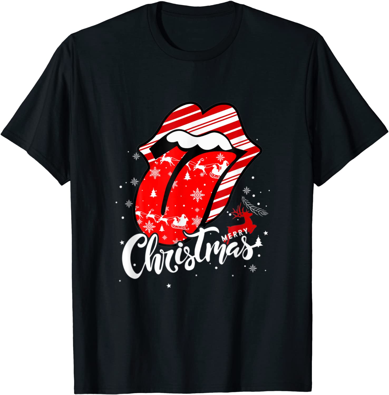 Price:$16.99 Sexy Lips Family Matching Christmas Pajamas T-Shirt : Clothing, Shoes & Jewelry