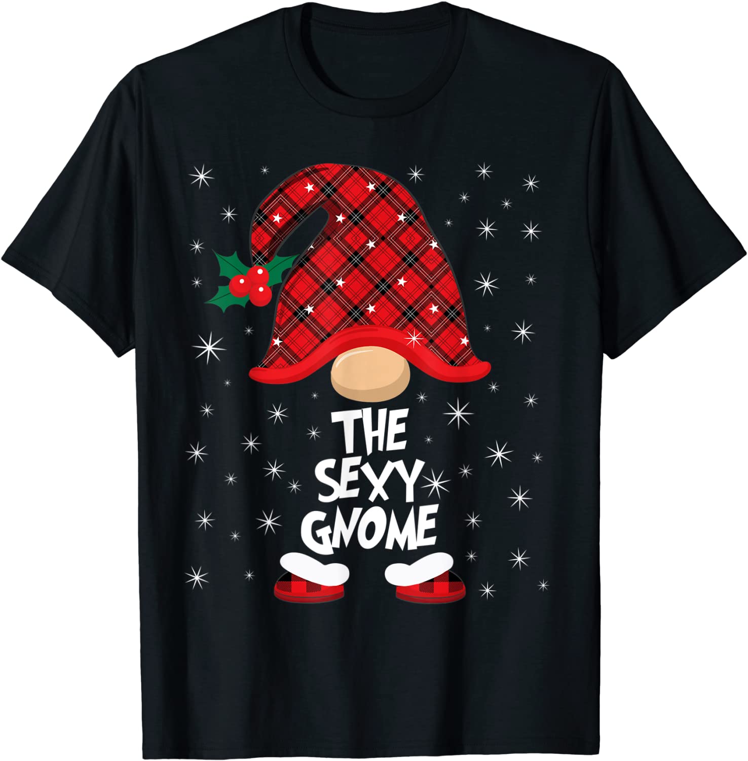 Price:$19.99 Sexy Gnome Buffalo Plaid Christmas Matching Family T-Shirt : Clothing, Shoes & Jewelry