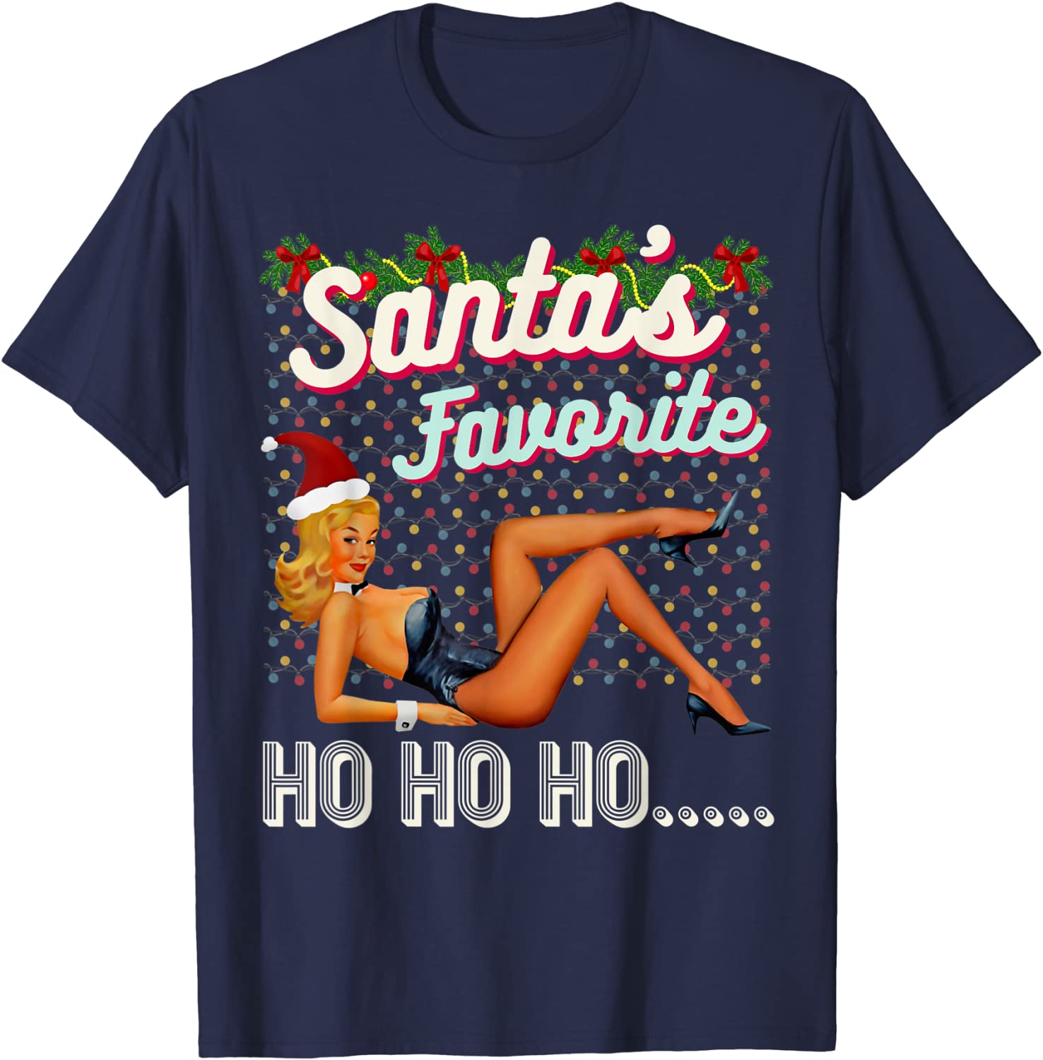 Price:$19.99 Santa's-Favorite-Ho Naughty Dirty Joke Vintage T-Shirt : Clothing, Shoes & Jewelry