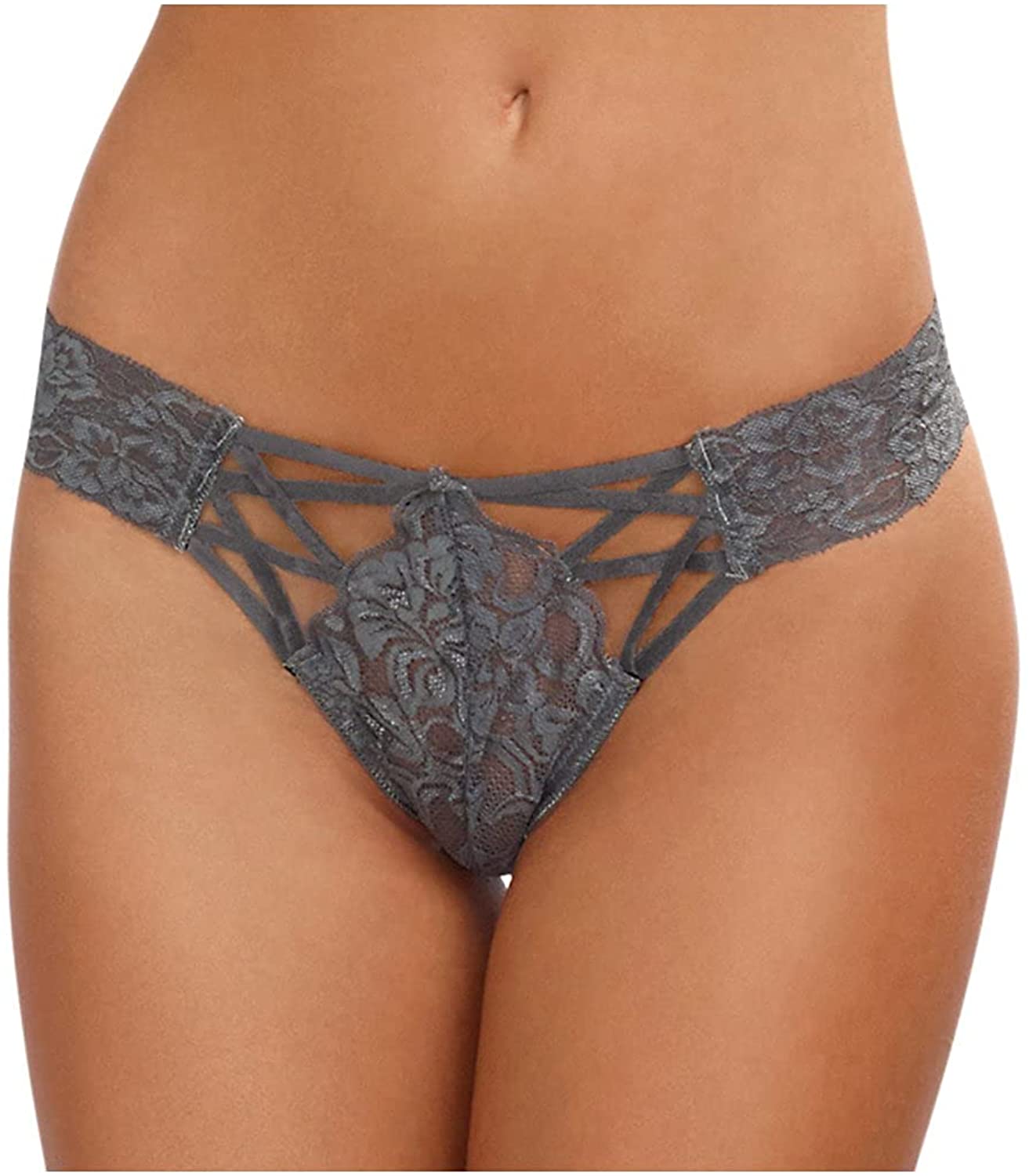 Price:$7.80 Women's Lace Panty with Front Criss-Cross Detail: Clothing, Shoes & Jewelry