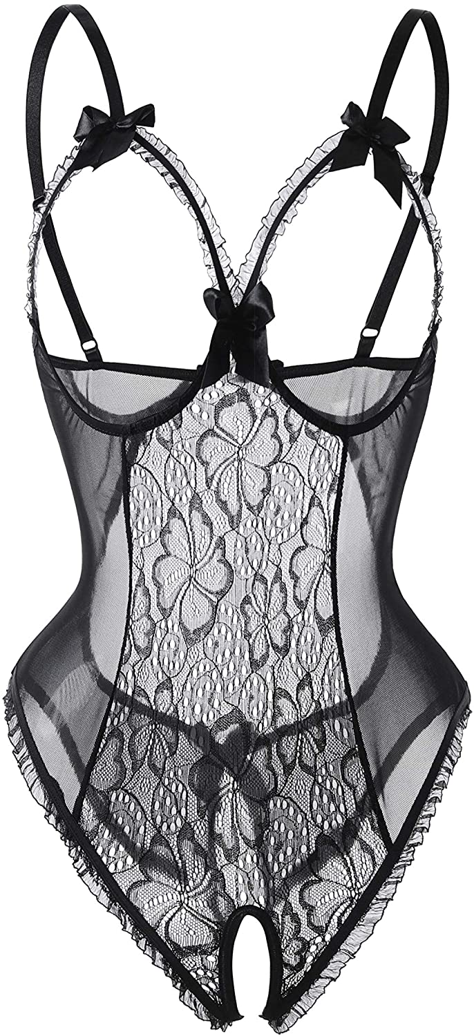 Price:$15.99 Lingerie Lace Chemise Halter Nightwear Sleepwear Babydoll Nightgown Bodysuit Plus Size: Clothing, Shoes & Jewelry