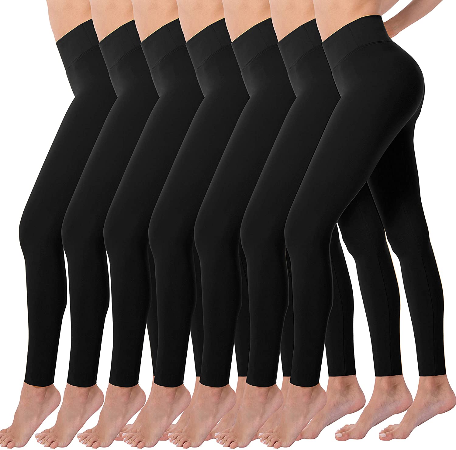 Price:$14.99 High Waisted Leggings for Women Buttery Soft Stretchy Tummy Control Workout Yoga Running Pants One&Plus Size : Clothing, Shoes & Jewelry