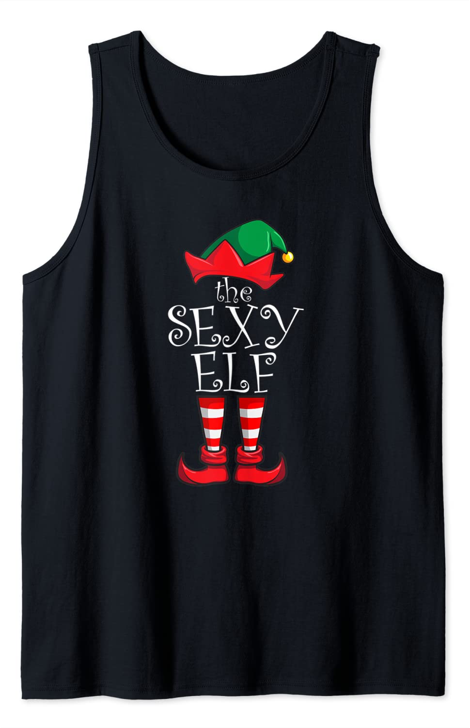 Price:$19.99 Elf Matching Family Christmas Party Pajama Elf Tank Top : Clothing, Shoes & Jewelry