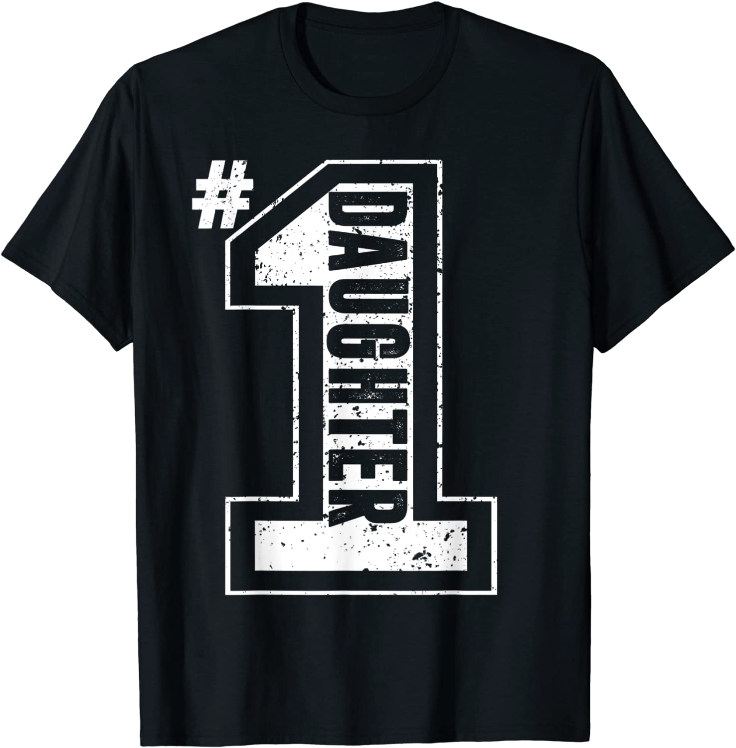 Price:$19.99 Number One Daughter Fathers Day For Girls T-Shirt : Clothing, Shoes & Jewelry