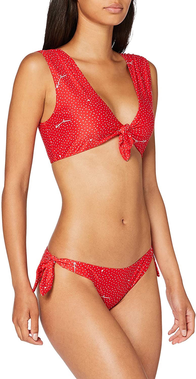 Price:$92.06 Armani Women's Standard The Front Pois Halter Top and Matching Bottoms : Clothing, Shoes & Jewelry