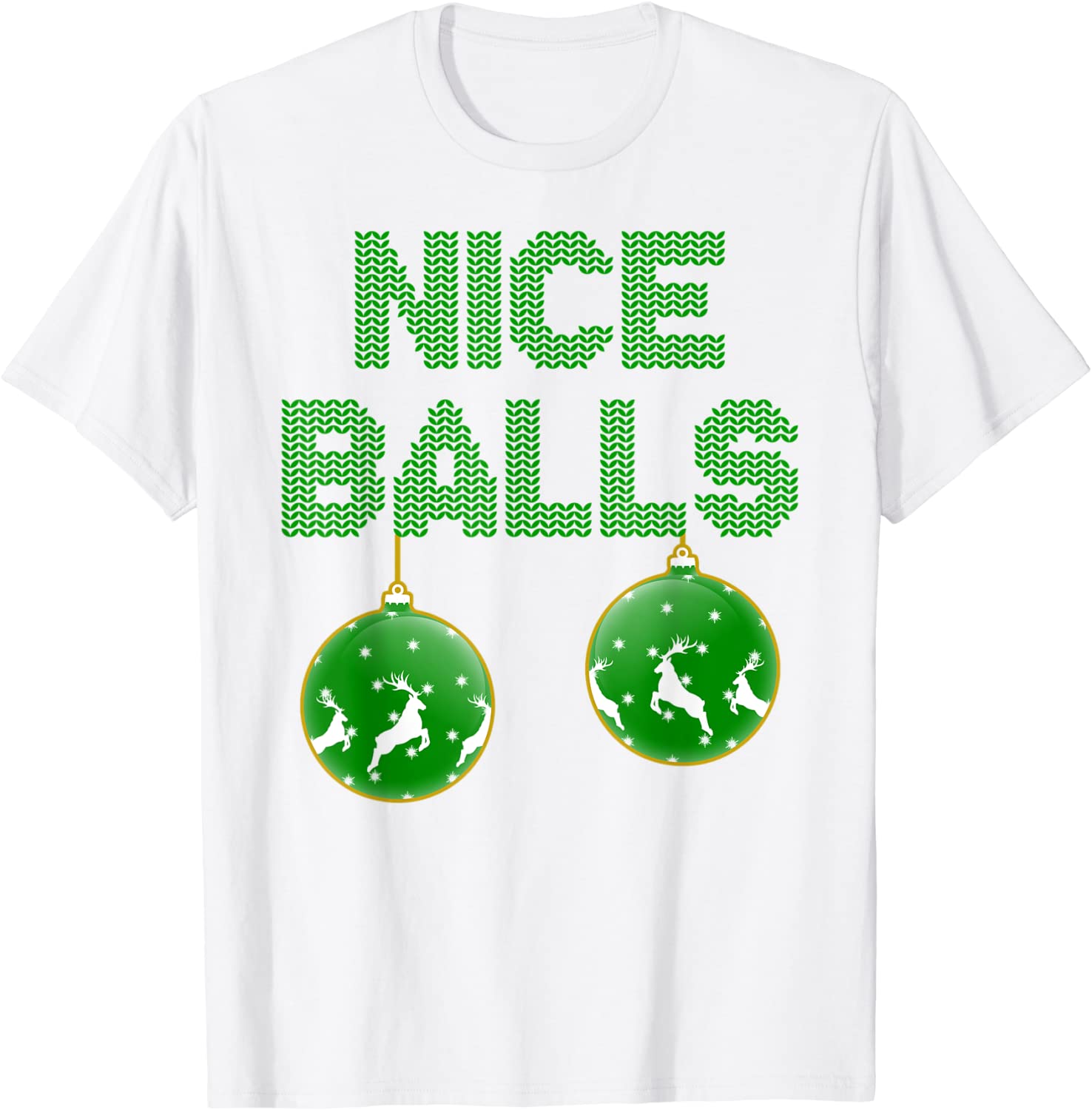 Price:$16.49 Christmas Nice Balls Sexy Costume Adult PJ Women Men T-Shirt : Clothing, Shoes & Jewelry