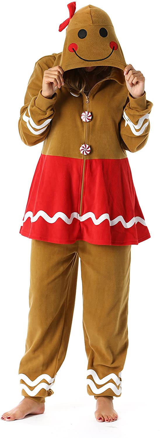 Price:$49.99 Adult Christmas Onesie for Women Jumpsuit One-Piece Pajamas : Clothing, Shoes & Jewelry