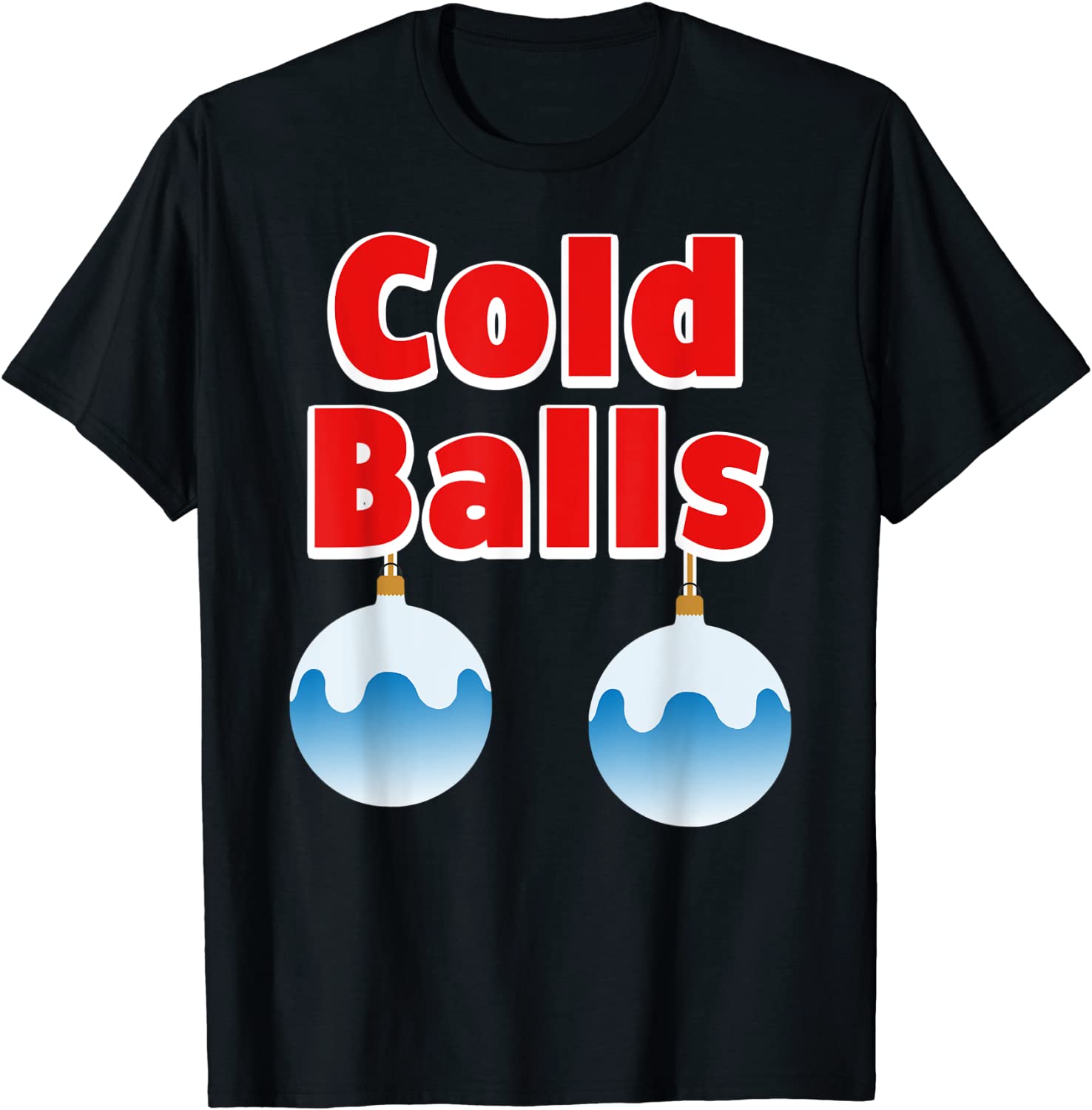 Price:$16.49 Christmas Cold Balls Sexy Costume Adult PJ Women Men T-Shirt : Clothing, Shoes & Jewelry