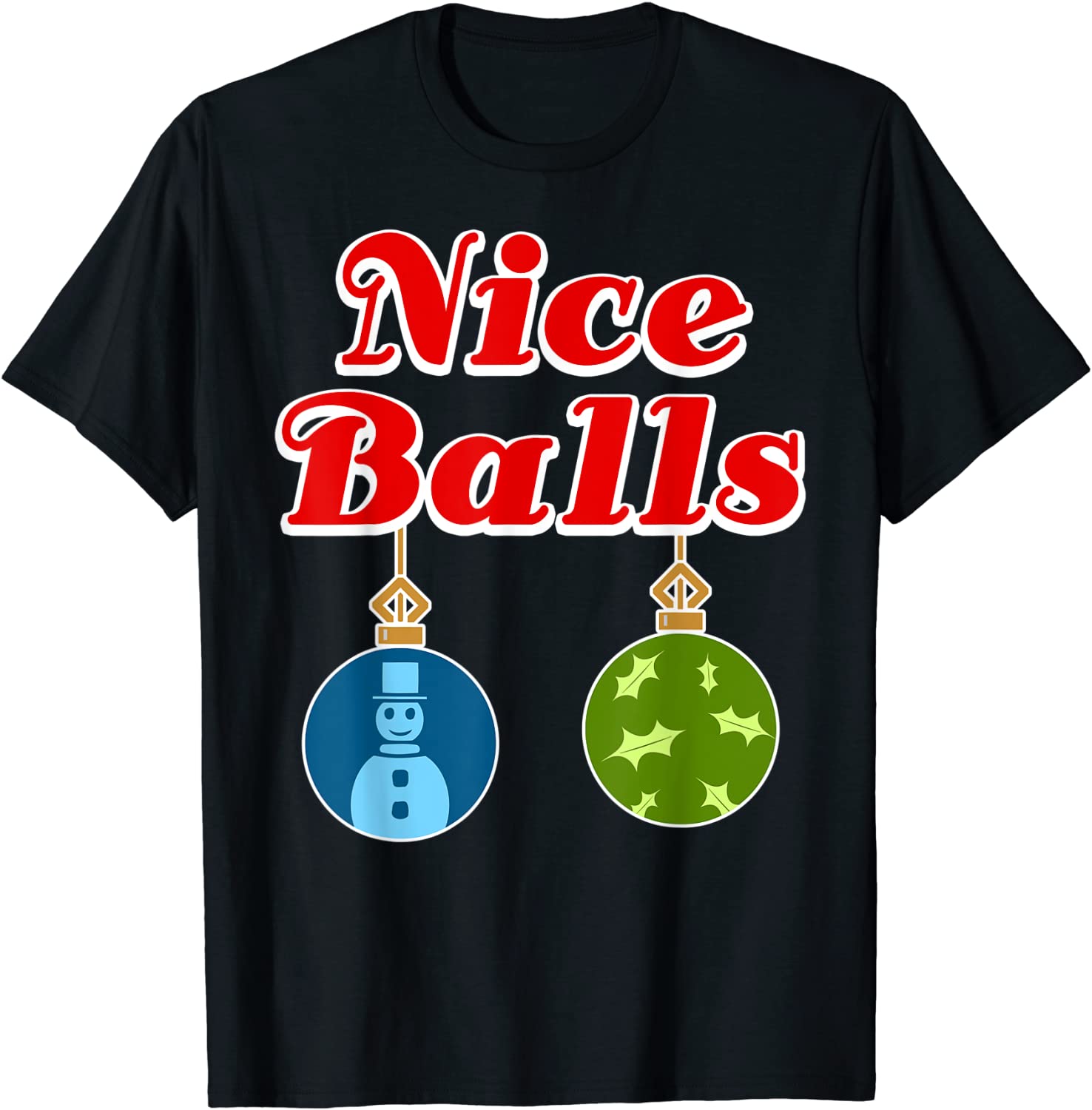 Price:$16.49 Christmas Costume Nice Balls Sexy Adult PJ Women Men T-Shirt : Clothing, Shoes & Jewelry