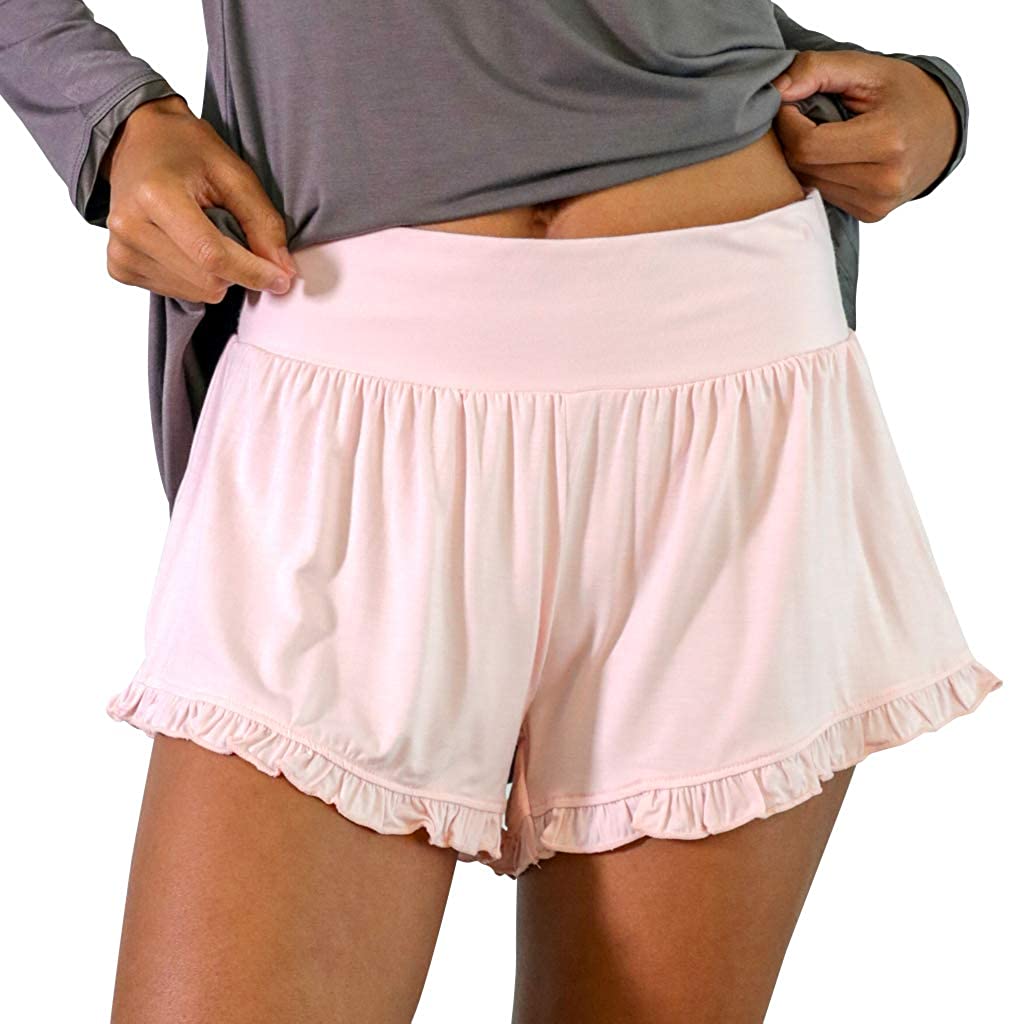 Price:$34.00 Bamboo Ruffle Shorts at Amazon Women’s Clothing store