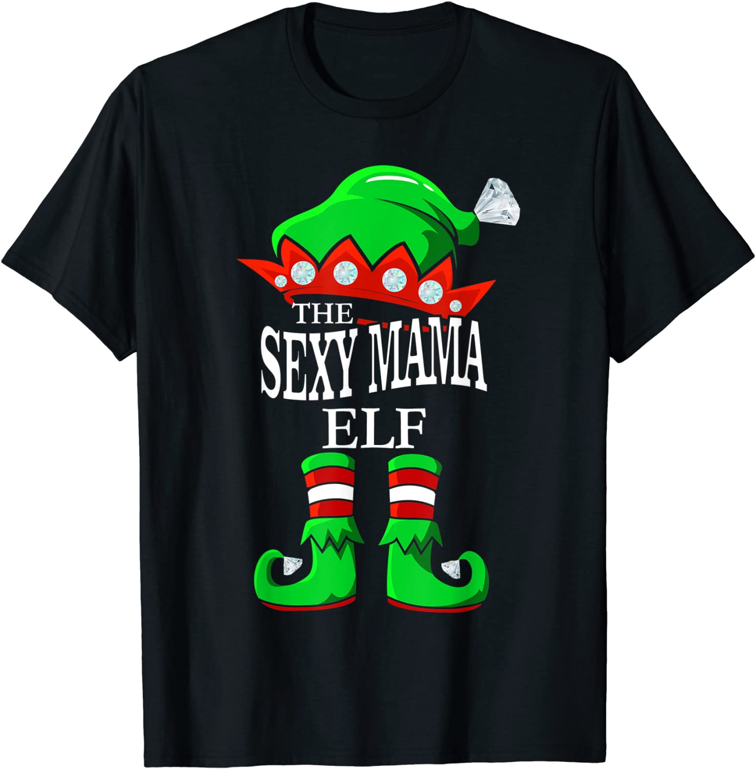 Price:$16.99 Sexy Mama Elf Matching Group Family Christmas Gift T-Shirt : Clothing, Shoes & Jewelry