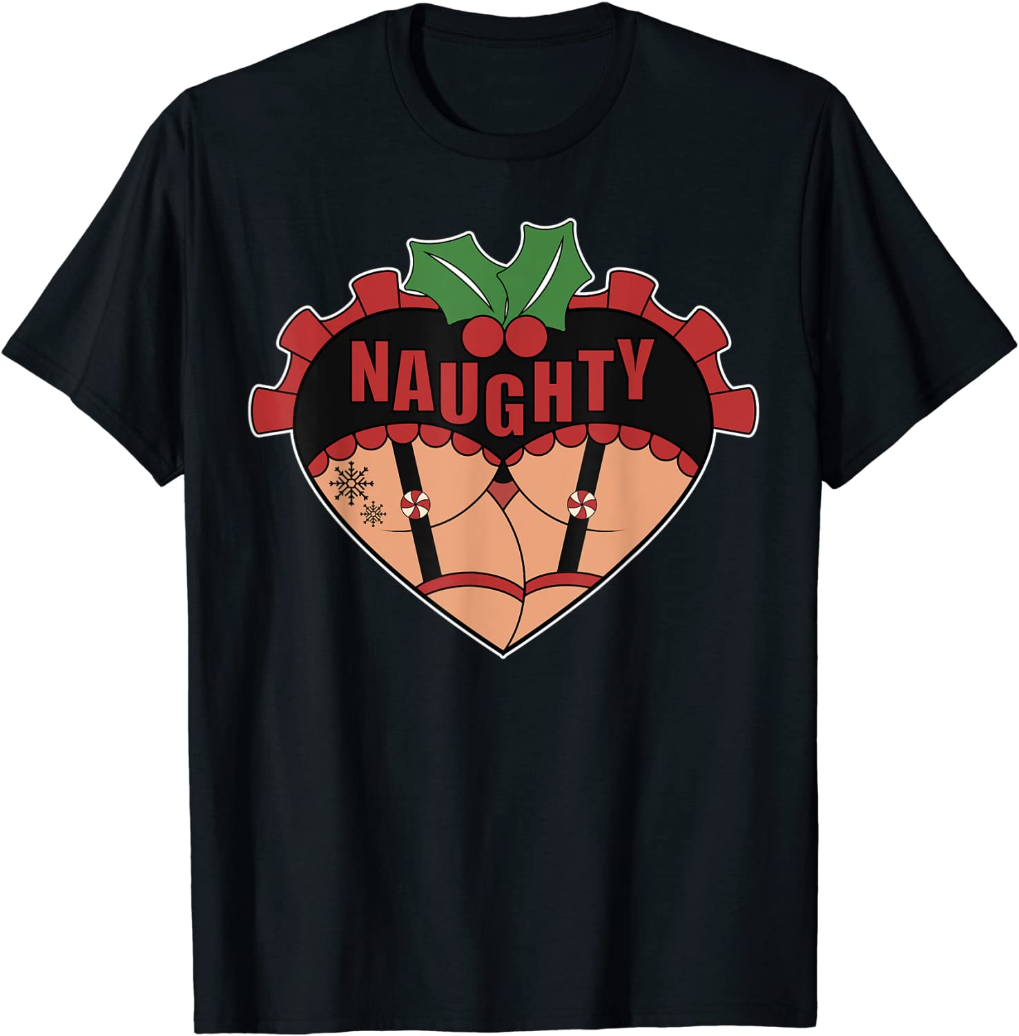 Price:$14.99 Christmas Lingerie Naughty Kink Christmas Pajamas T-Shirt : Clothing, Shoes & Jewelry