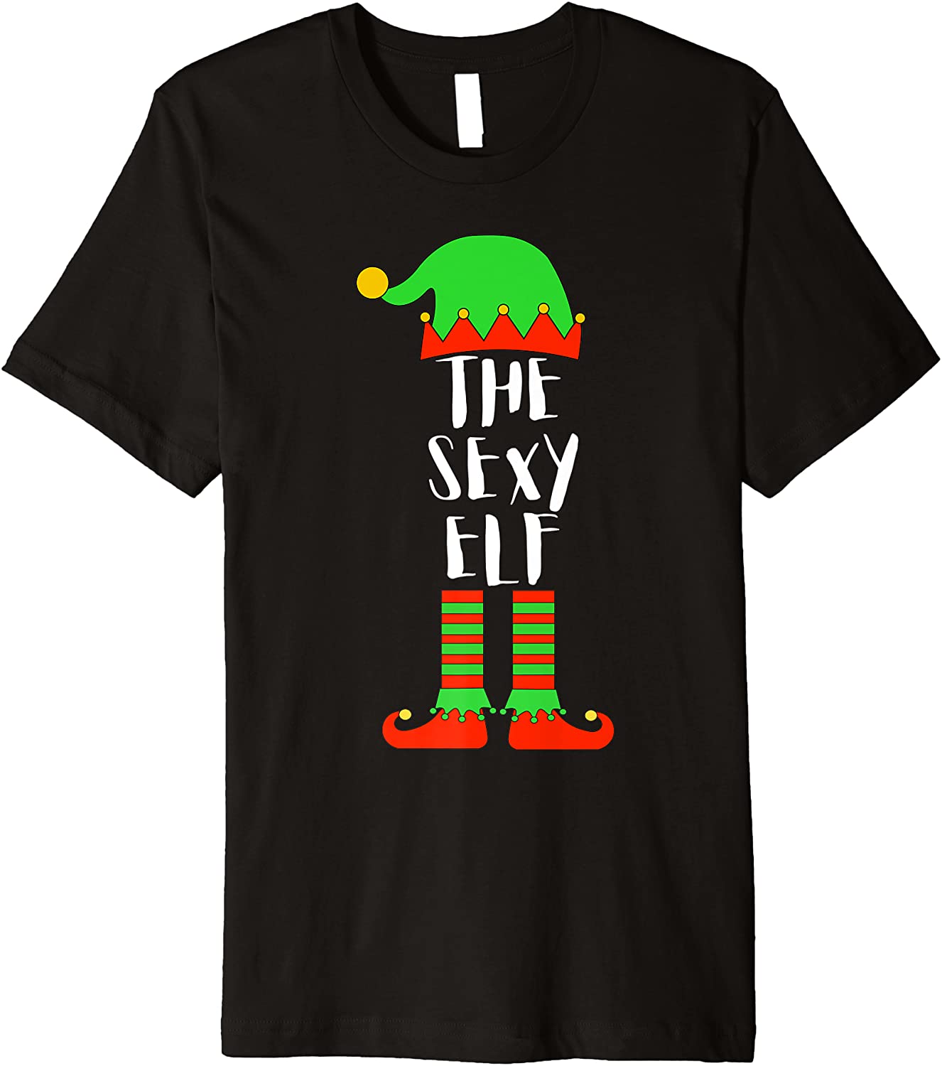 Price:$19.99 Sexy Elf Matching Family Group Christmas Party Pajama Premium T-Shirt : Clothing, Shoes & Jewelry
