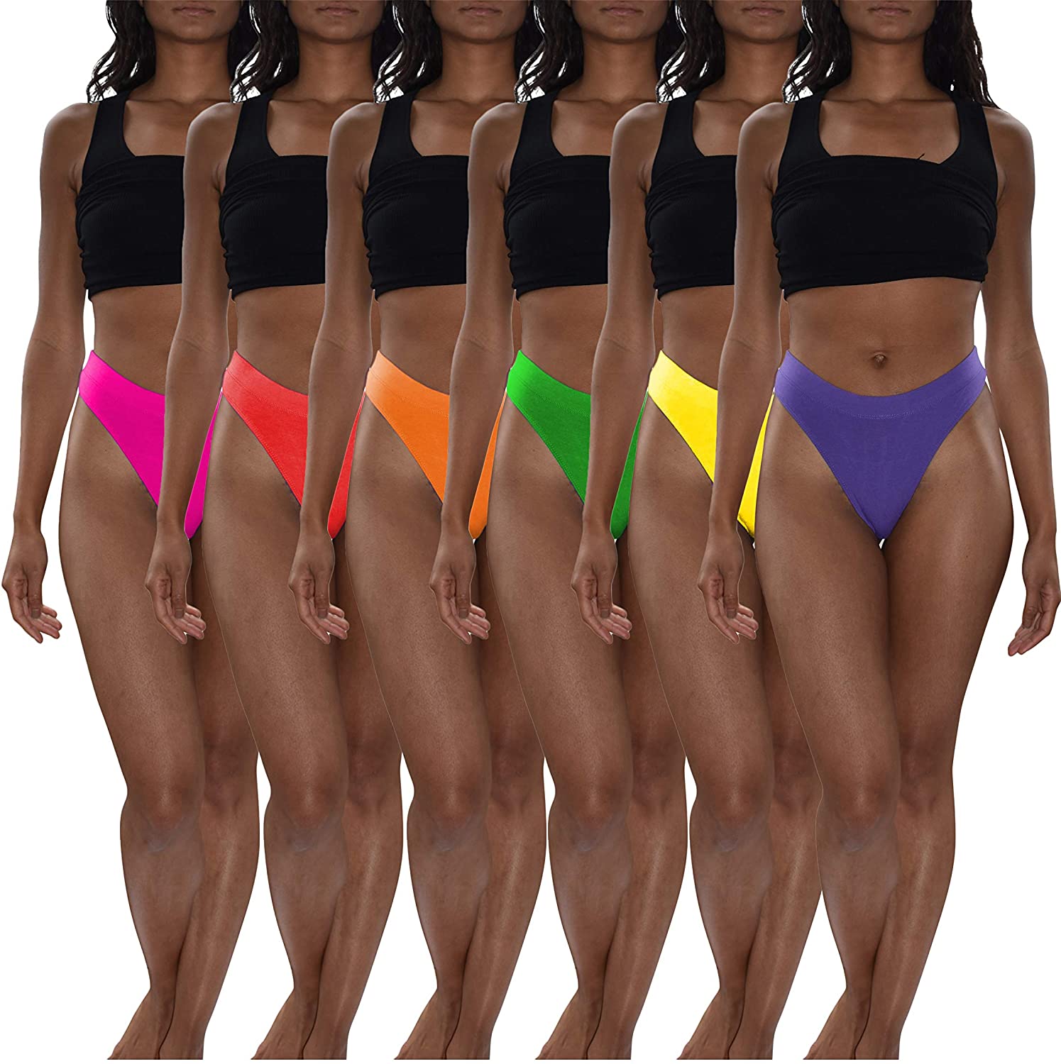 Price:$8.99 Basics Women's 6-Pack Active Sport Thong Buttery Soft Panties Underwear : Clothing, Shoes & Jewelry
