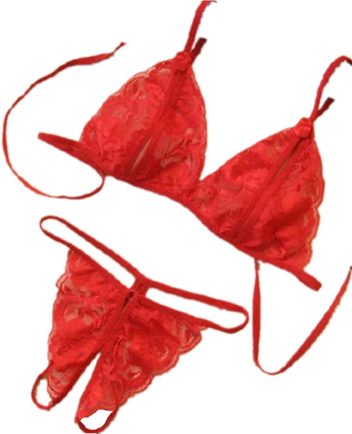 Price:$12.44 Sexy Lingerie For Women 2-Piece Set, Teddy Sleepwear For Women Bra And Panties Set. at Amazon Women’s Clothing store