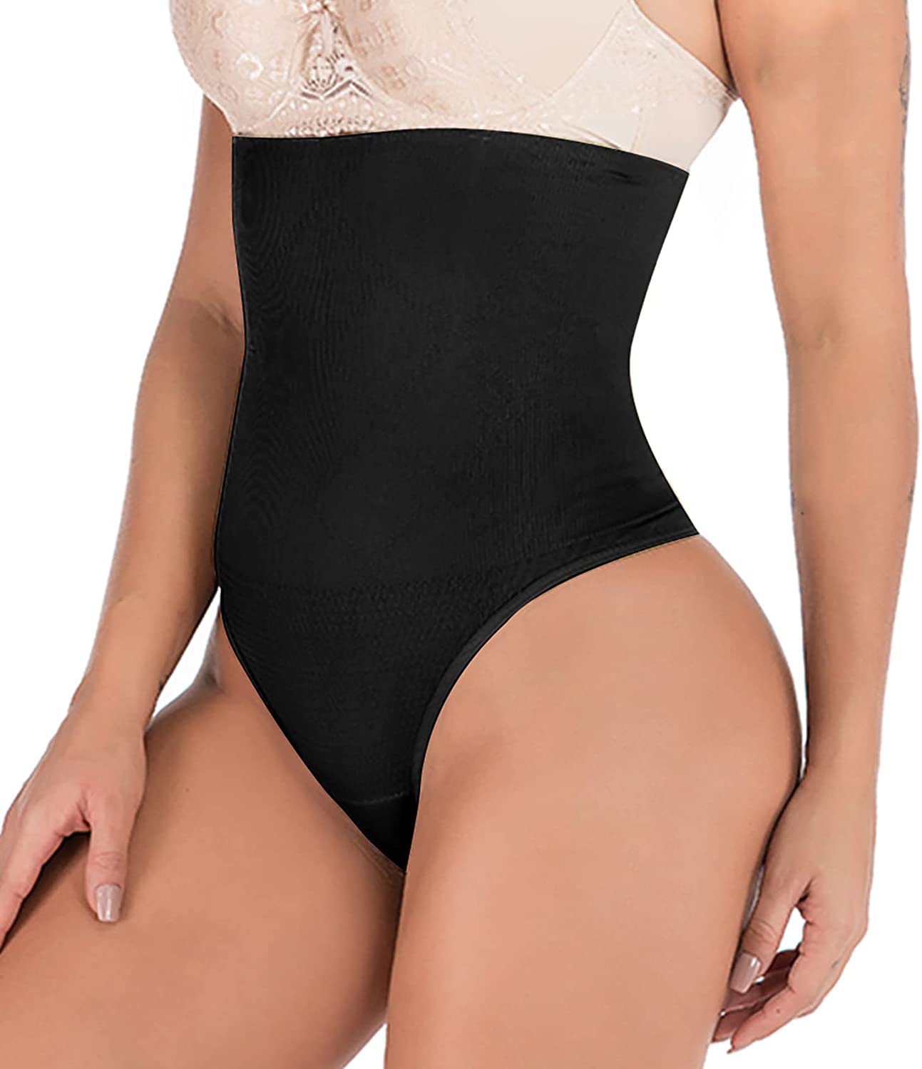 Price:$15.99 328 Women Waist Cincher Girdle Tummy Slimmer Sexy Thong Panty Shapewear at Amazon Women’s Clothing store