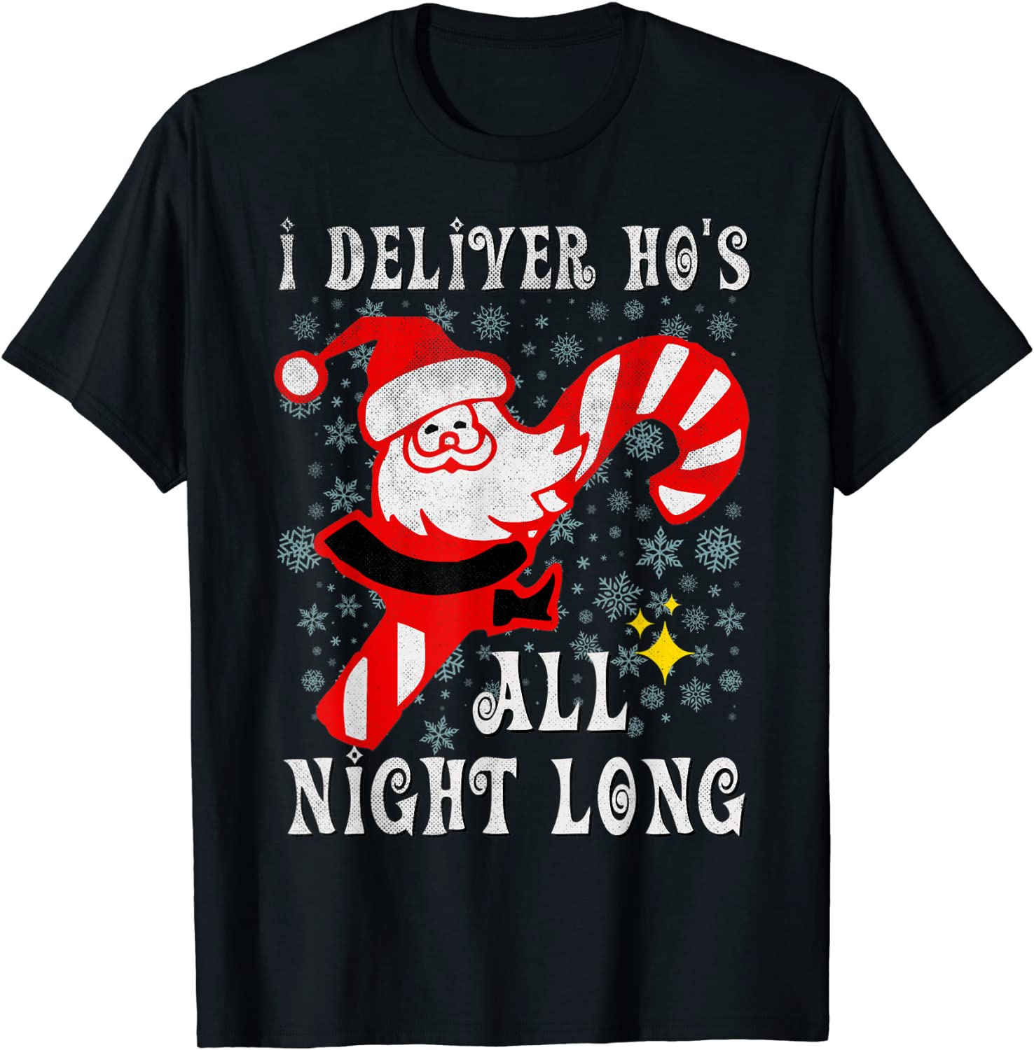 Price:$19.99 Can Deliver Ho's All Night Naughty Dirty Joke Retro T-Shirt : Clothing, Shoes & Jewelry