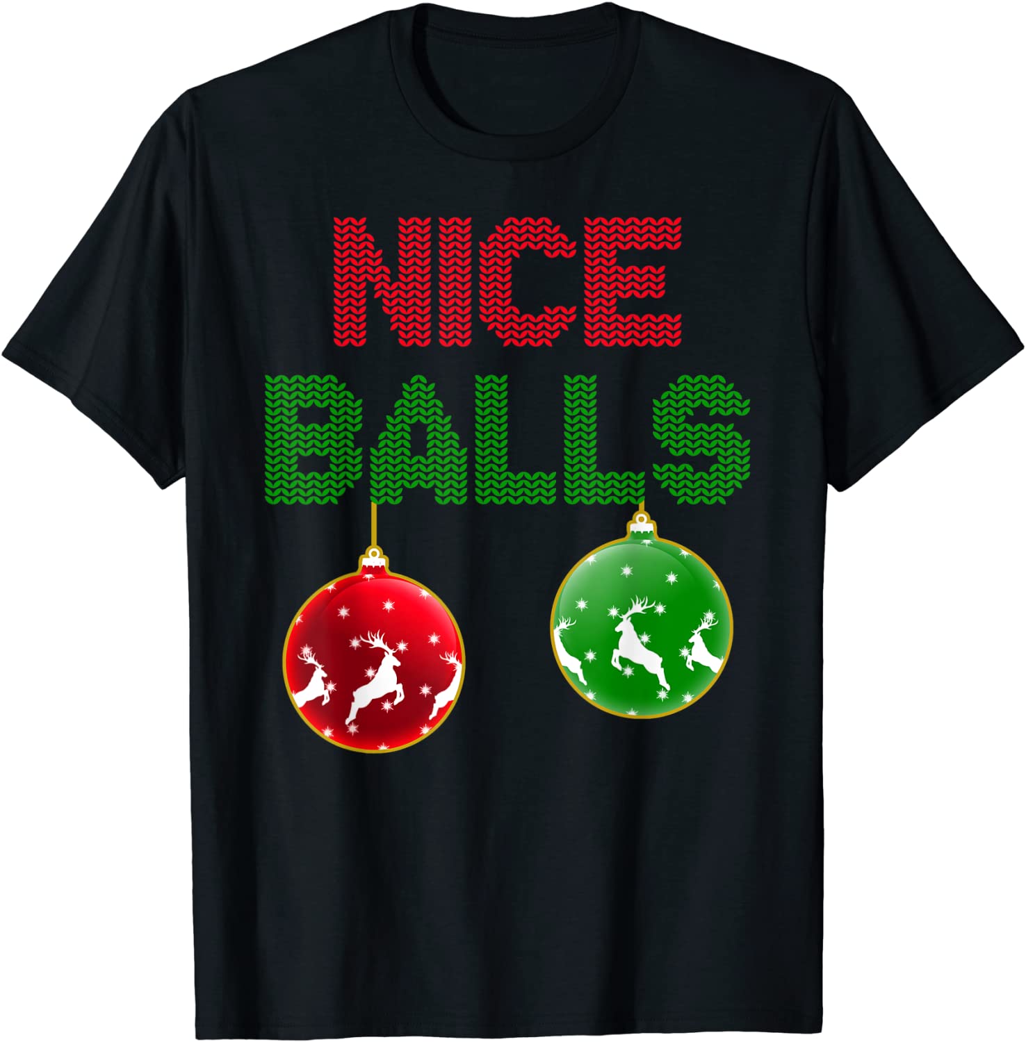 Price:$16.49 Christmas Nice Balls Sexy Costume Adult PJ Women Men T-Shirt : Clothing, Shoes & Jewelry