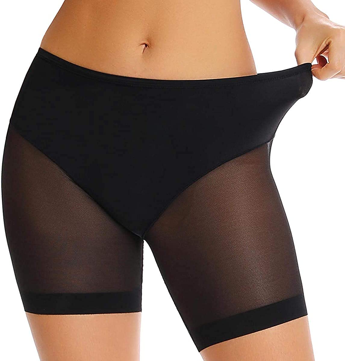 Price:$9.99 Mid-Rise Smooth Slip Shorts Panty for Women Under Dress Anti Chafing Boyshort Safe Panties : Clothing, Shoes & Jewelry