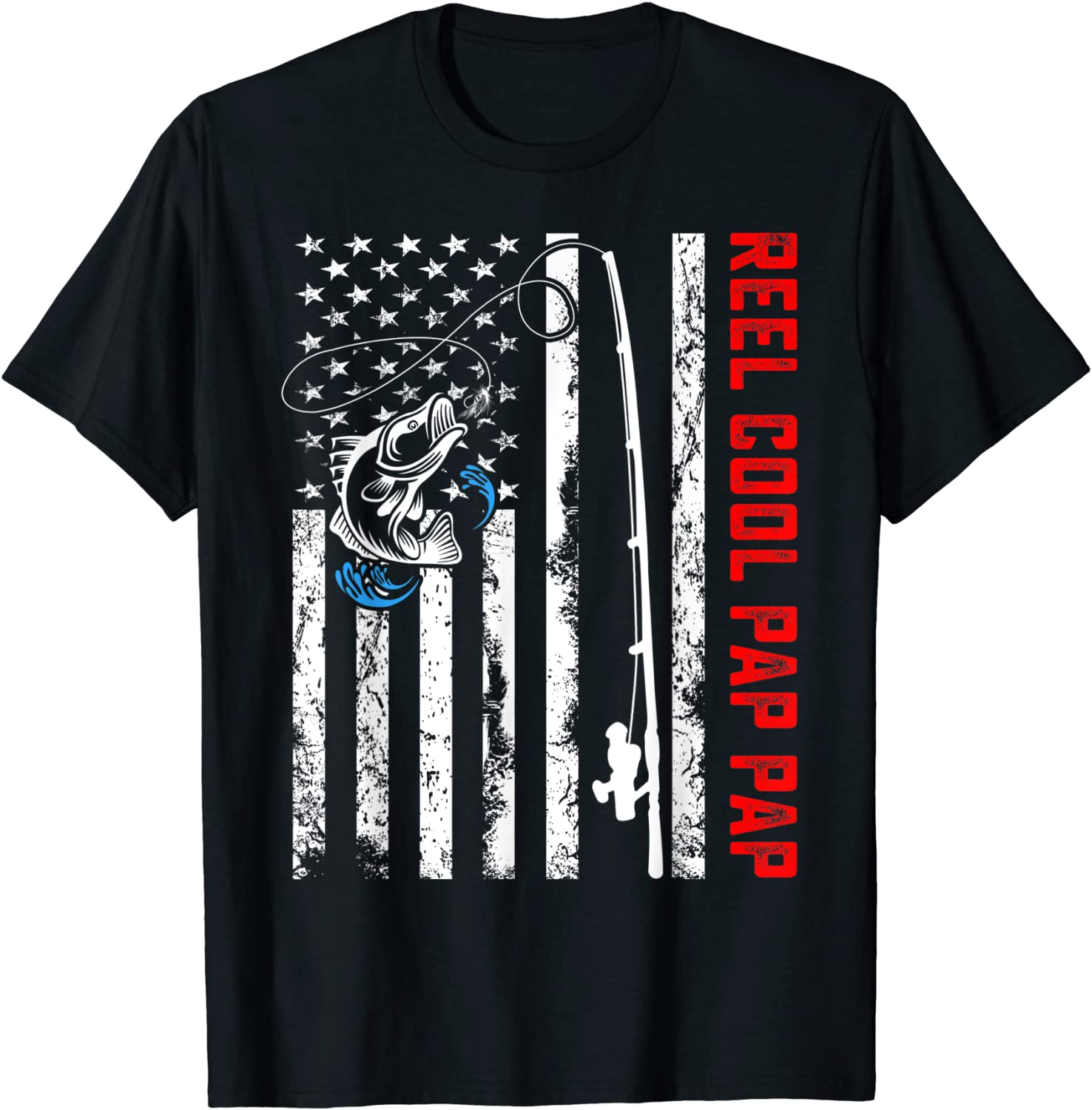 Price:$18.99 Cool Pap Pap Shirt American Flag Fishing Birthday Gifts : Clothing, Shoes & Jewelry