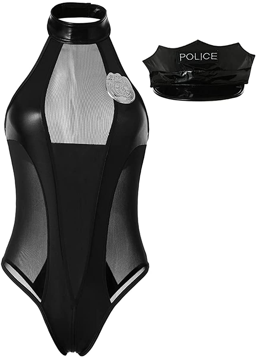 Price:$26.99 Cop Costume Halloween Cosplay Lingerie Police Officer Costume for Women : Clothing, Shoes & Jewelry