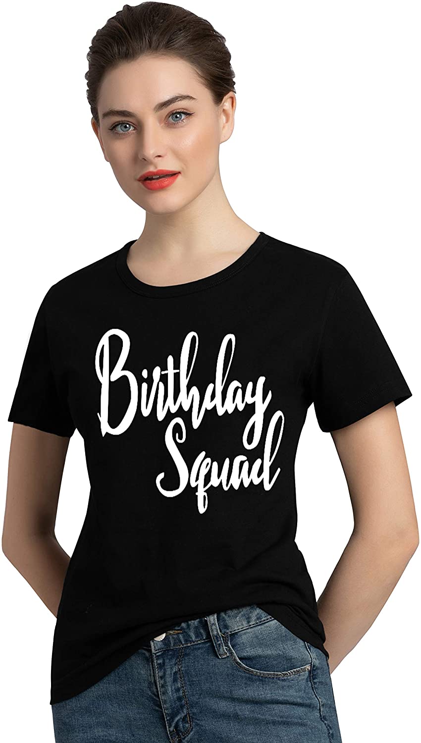 Price:$10.87 Womens Cotton Short Sleeve Cute Birthday Girl Tshirts Top Tees(MXT10) at Amazon Women’s Clothing store