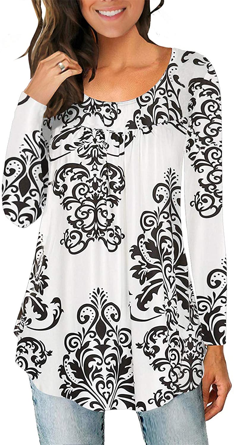 Price:$13.99 T Shirt for Women Cute Loose Fitting Tunic Soft Comfy Flared Blouse at Amazon Women’s Clothing store