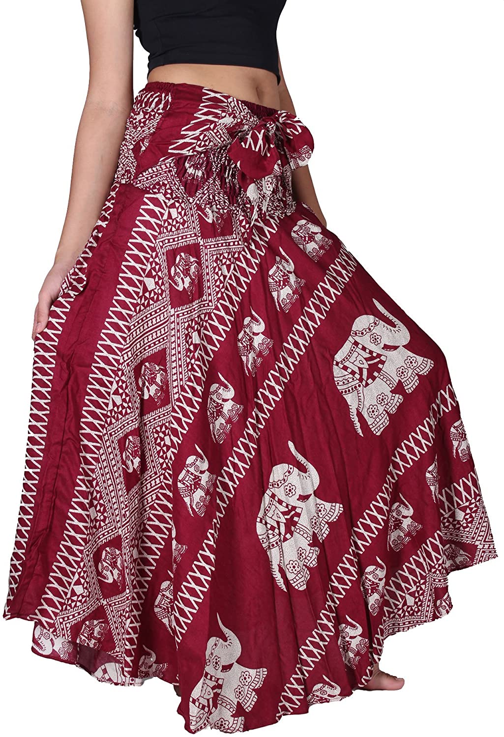 Price:$19.95 BANGKOK PANTS Women's Hippie Long Skirt Boho Maxi Print at Amazon Women’s Clothing store